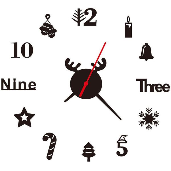 wall clocks christmas clock 3d mirror sticker unique big number watch diy decor art decal home modern decoration
wall clocks christmas clock 3d mirror sticker unique big number watch diy decor art decal home modern decoration