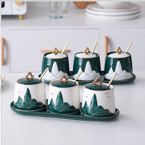 ceramic seasoning jar set emerald bottle four-piece household wall-mounted box kitchen storage bottles & jars
ceramic seasoning jar set emerald bottle four-piece household wall-mounted box kitchen storage bottles & jars