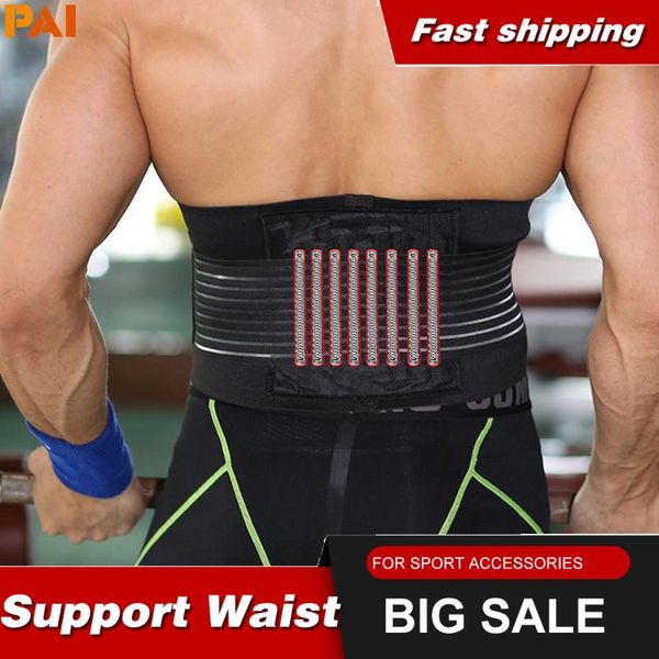 lumbar support waist pain back supporting brace for fitness weightlifting belts sports safety corrector sport supply, Black;gray
lumbar support waist pain back supporting brace for fitness weightlifting belts sports safety corrector sport supply, Black;gray