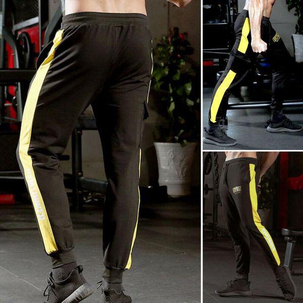 men's pants 2021 arrival men cotton long sport gym slim fit trousers running joggers sweatpants boy pocket, Black
men's pants 2021 arrival men cotton long sport gym slim fit trousers running joggers sweatpants boy pocket, Black