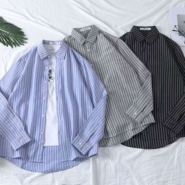 men's casual shirts shirtyu wenle same fashion brand ins shirt long sleeve trend stripe lining men's summer thin coat m1k4, White;black
men's casual shirts shirtyu wenle same fashion brand ins shirt long sleeve trend stripe lining men's summer thin coat m1k4, White;black