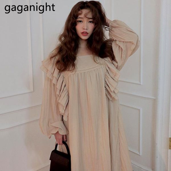 casual dresses gaganight ruffles loose women long dress japanese chic straight solid korean lady robe femme sleeves vestidos, Black;gray
casual dresses gaganight ruffles loose women long dress japanese chic straight solid korean lady robe femme sleeves vestidos, Black;gray