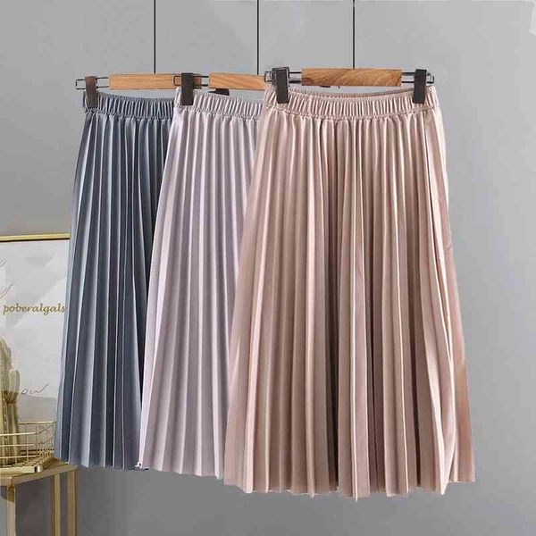 autumn and winter women long pleated skirt korean fashion wild solid color high waist retro slim midi womens skirts 210420, Black
autumn and winter women long pleated skirt korean fashion wild solid color high waist retro slim midi womens skirts 210420, Black