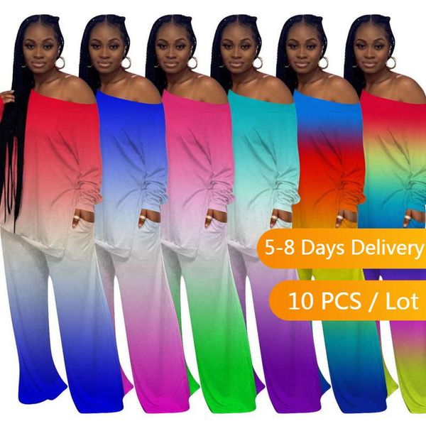 women's two piece pants bulk items wholesale lots loose set women lounge wear tie dye matching sets autumn casual and wide leg, White
women's two piece pants bulk items wholesale lots loose set women lounge wear tie dye matching sets autumn casual and wide leg, White