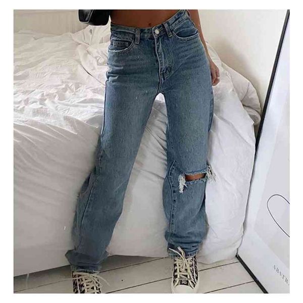 denim ripped jeans for women cargo pants mom jean high waist fashion holes thin 's baggy long trousers 210924, Blue
denim ripped jeans for women cargo pants mom jean high waist fashion holes thin 's baggy long trousers 210924, Blue