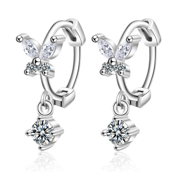 stud 925 sterling silver christmas gift crystal butterfly charm earrings for women kids fashion elegant party jewelry eh837, Golden;silver
stud 925 sterling silver christmas gift crystal butterfly charm earrings for women kids fashion elegant party jewelry eh837, Golden;silver