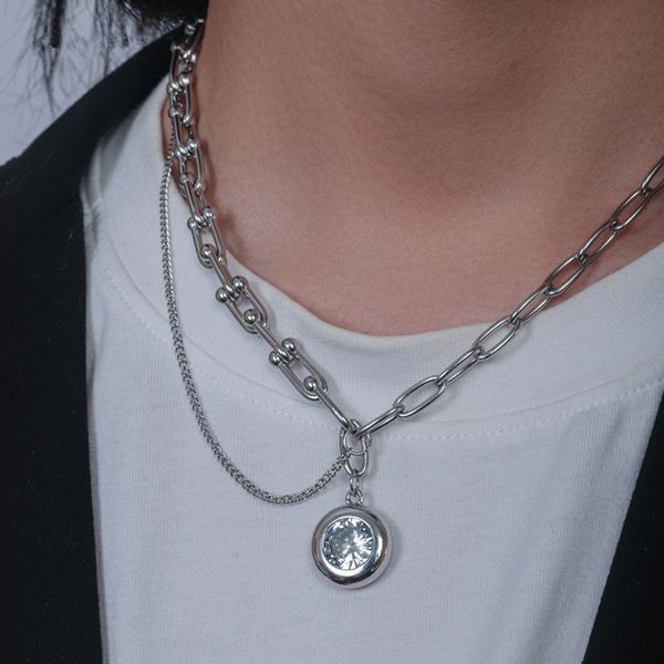 chains aomu trendy simple cool silver color metal double necklace irregular geometric hollow clavicle chain for women fashion jewelry
chains aomu trendy simple cool silver color metal double necklace irregular geometric hollow clavicle chain for women fashion jewelry