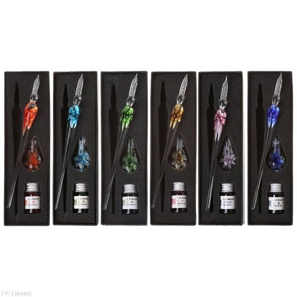fountain pens vintage handmade art elegant crystal floral glass dip pen sign ink gift drop ship
fountain pens vintage handmade art elegant crystal floral glass dip pen sign ink gift drop ship