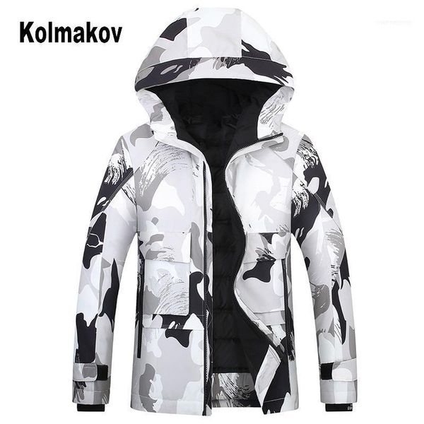 men's down & parkas kolmakov men jackets 90% white duck camouflage hooded 2021 winter jacket parka male warm outwear fashion1, Black
men's down & parkas kolmakov men jackets 90% white duck camouflage hooded 2021 winter jacket parka male warm outwear fashion1, Black