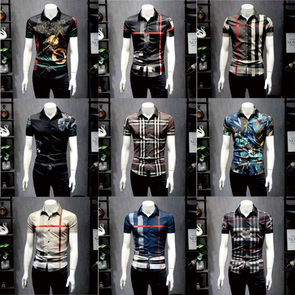 men's casual shirts summer fashion plaid floral print ice silk shirt handsome versatile fat size lining clothes wb6w, White;black
men's casual shirts summer fashion plaid floral print ice silk shirt handsome versatile fat size lining clothes wb6w, White;black