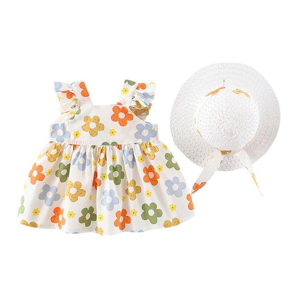 girl's dresses toddler kids for baby girls dress sets sleeveless floral princess hat outfit clothes summer suits, Red;yellow
girl's dresses toddler kids for baby girls dress sets sleeveless floral princess hat outfit clothes summer suits, Red;yellow
