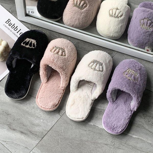 winter personality cotton shoes female crown drag cute plush half slippers indoor warm plus 36-41, Black
winter personality cotton shoes female crown drag cute plush half slippers indoor warm plus 36-41, Black