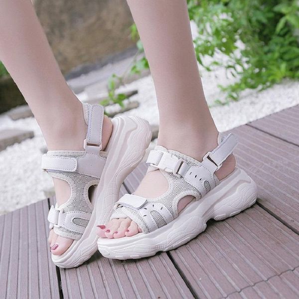 summer open-toe women sport sandals buckle outdoor casual flats platform shoes hollow out beach 1h65, Black
summer open-toe women sport sandals buckle outdoor casual flats platform shoes hollow out beach 1h65, Black