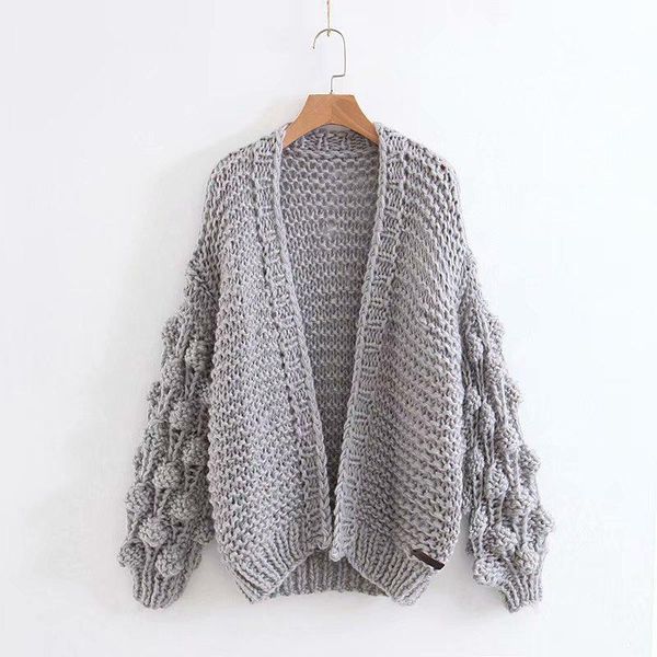 women's sweaters fashion women ljpz138-8750 european and american style wind ball cardigan sweater, White;black
women's sweaters fashion women ljpz138-8750 european and american style wind ball cardigan sweater, White;black