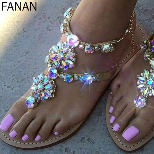 sandals ladies rhinestones summer beach slippers for women flip flops shoes crystal sliders casual style, Black
sandals ladies rhinestones summer beach slippers for women flip flops shoes crystal sliders casual style, Black