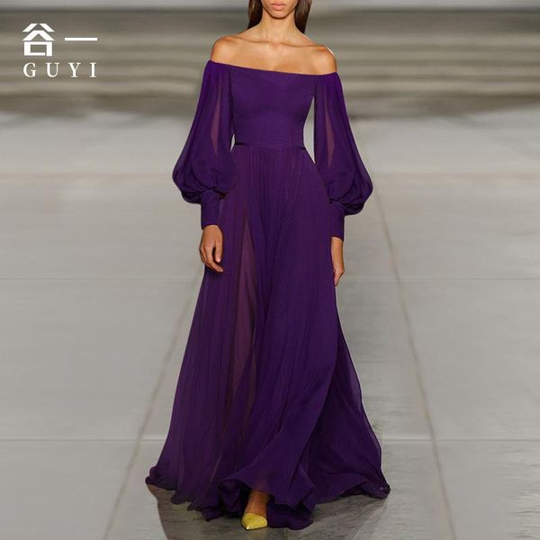 casual dresses purple maxi dress off shoulder a line lace vestidos 2021 elegant women evening party vacation bc953, Black;gray
casual dresses purple maxi dress off shoulder a line lace vestidos 2021 elegant women evening party vacation bc953, Black;gray