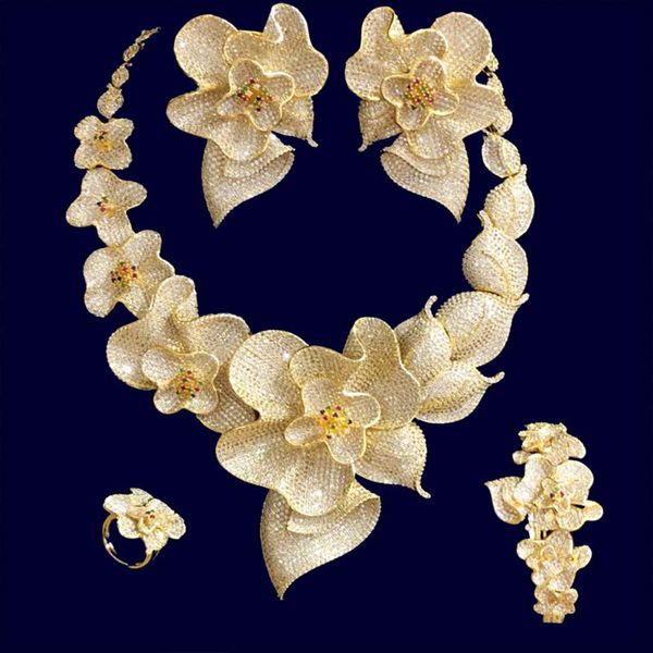 earrings & necklace godki 103mm super luxury begonia flower women wedding naija bride cubic zirconia dubai 4pcs jewelry set high, Silver
earrings & necklace godki 103mm super luxury begonia flower women wedding naija bride cubic zirconia dubai 4pcs jewelry set high, Silver