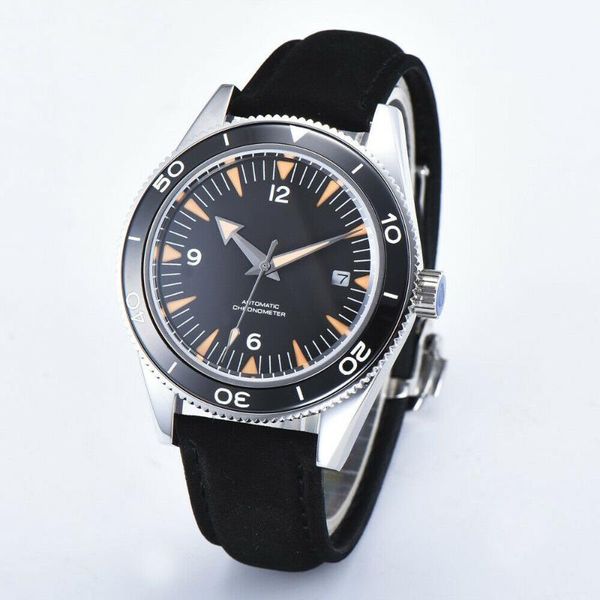 wristwatches 41mm automatic men's watch japan nh35 movement black sandwich dial sapphire glass date leather strap 100m waterproof, Slivery;brown
wristwatches 41mm automatic men's watch japan nh35 movement black sandwich dial sapphire glass date leather strap 100m waterproof, Slivery;brown