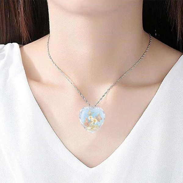 chains glass practical heart shape necklaces simple charm pendant delicate for gift, Silver
chains glass practical heart shape necklaces simple charm pendant delicate for gift, Silver