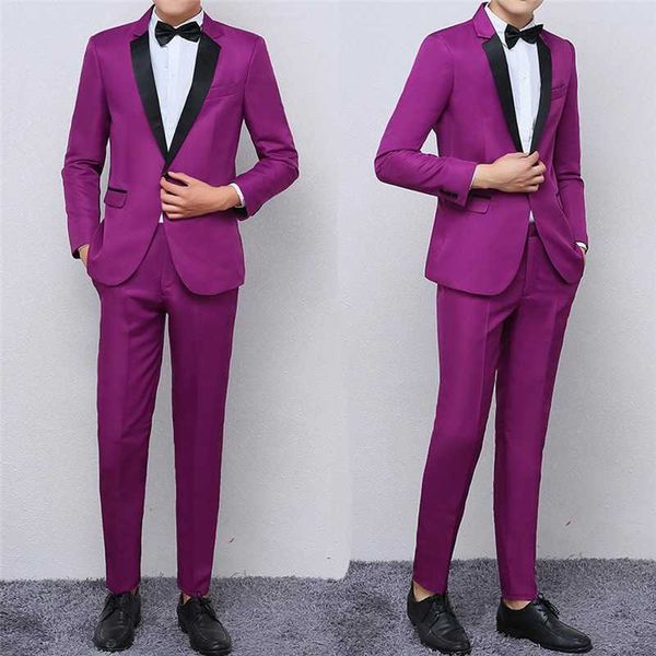men's suits & blazers custom made groomsmen purple groom tuxedos black lapel men 2 pieces wedding man dress( jacket+pants ), White;black
men's suits & blazers custom made groomsmen purple groom tuxedos black lapel men 2 pieces wedding man dress( jacket+pants ), White;black