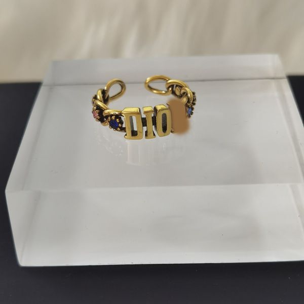 ring d home / cd opening bronze dijia net red same letter, Silver 
ring d home / cd opening bronze dijia net red same letter, Silver