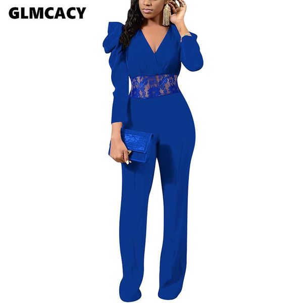 women's jumpsuits & rompers women long puff sleeve lace insert jumpsuit solid elegant workwear classy ol streetwear casual, Black;white
women's jumpsuits & rompers women long puff sleeve lace insert jumpsuit solid elegant workwear classy ol streetwear casual, Black;white