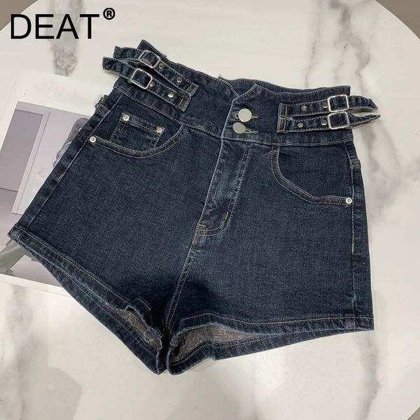 women's shorts deat women denim solid double sashes distressed high waist casual desinged temperament fashion autumn 2021 rd594, White;black
women's shorts deat women denim solid double sashes distressed high waist casual desinged temperament fashion autumn 2021 rd594, White;black