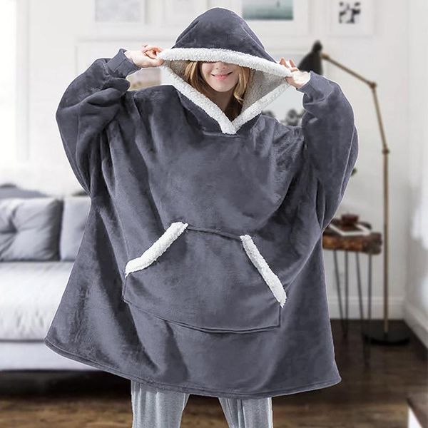 women's hoodies & sweatshirts oversized sweatshirt women winter fleece giant blanket with sleeves pullover oversize hoody, Black
women's hoodies & sweatshirts oversized sweatshirt women winter fleece giant blanket with sleeves pullover oversize hoody, Black