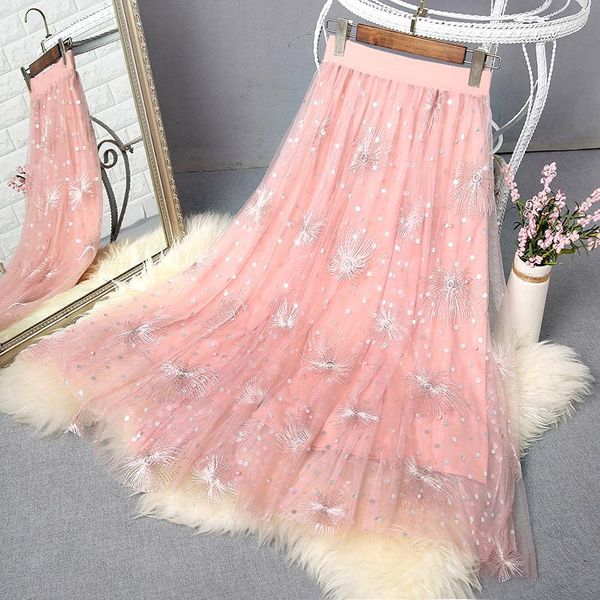 skirts 2021 summer arrival elastic high waist slimming simple pink sweet mesh skirt casual women a-line long, Black
skirts 2021 summer arrival elastic high waist slimming simple pink sweet mesh skirt casual women a-line long, Black