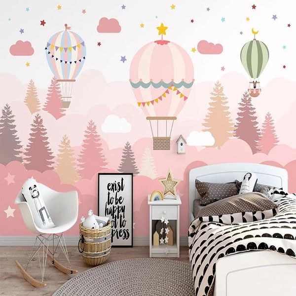 wallpapers custom self-adhesive wallpaper 3d hand painted pink cartoon cloud air balloon mural children'room background wall waterproof
wallpapers custom self-adhesive wallpaper 3d hand painted pink cartoon cloud air balloon mural children'room background wall waterproof