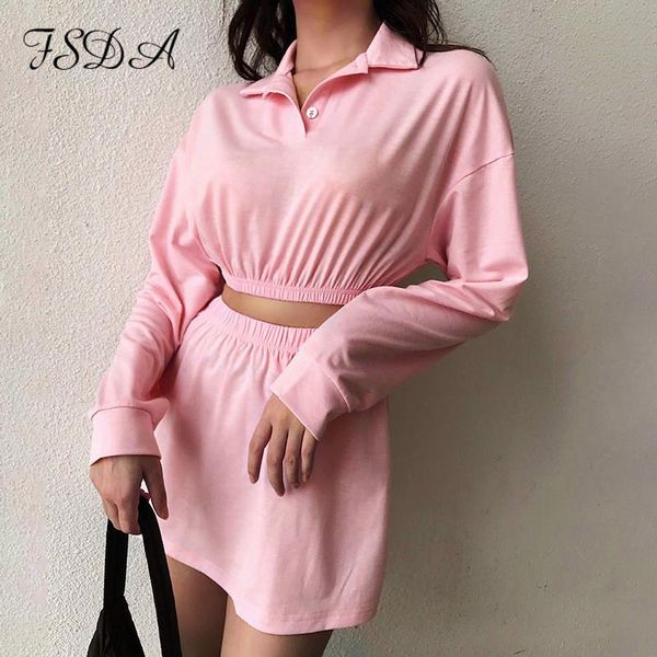 women's tracksuits fsda outfit 2021 summer long sleeve crop and mini skirt a line women set party club two piece sets outfits pink, Gray
women's tracksuits fsda outfit 2021 summer long sleeve crop and mini skirt a line women set party club two piece sets outfits pink, Gray