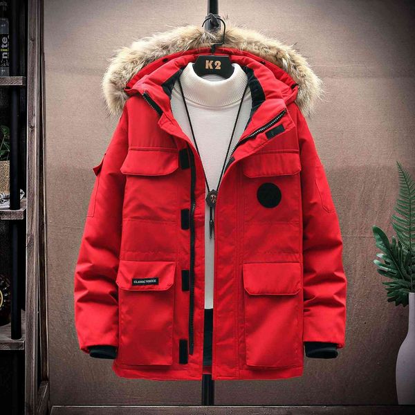 down jacket new men's ladies and lovers down jacket canadian work clothes parker tide goose coat magic label, Black;brown
down jacket new men's ladies and lovers down jacket canadian work clothes parker tide goose coat magic label, Black;brown