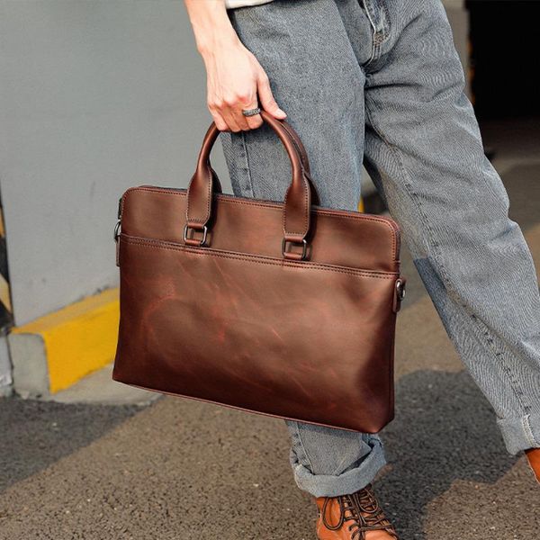 briefcases fashion solid color single shoulder bag briefcase retro brown diagonal cross office men's handbag business
briefcases fashion solid color single shoulder bag briefcase retro brown diagonal cross office men's handbag business