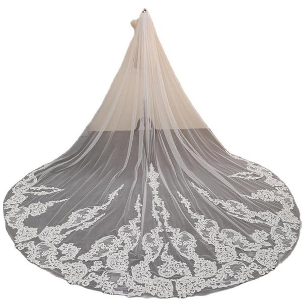 bridal veils white 300cm wedding veil with comb soft tulle lace edge one layer appliqued cathedral length, Black
bridal veils white 300cm wedding veil with comb soft tulle lace edge one layer appliqued cathedral length, Black