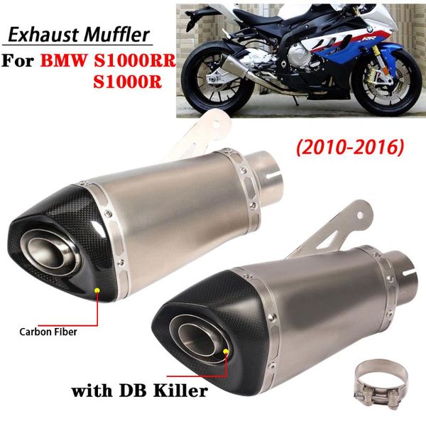 motorcycle exhaust system motocross muffler pipe for s1000r s1000rr escape moto carbon fiber modified muffer with db killer
motorcycle exhaust system motocross muffler pipe for s1000r s1000rr escape moto carbon fiber modified muffer with db killer