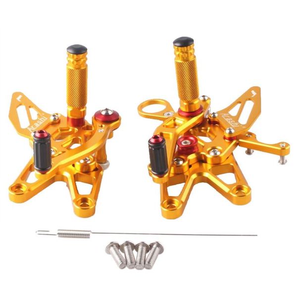 pedals motorcycle cnc adjustable rearset foot pegs aluminum for s1000rr 2009 2010 2011 2012-2014 gold
pedals motorcycle cnc adjustable rearset foot pegs aluminum for s1000rr 2009 2010 2011 2012-2014 gold