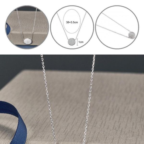 pendant necklaces 925 silver ornamental round cubic zirconia necklace electroplating clavicle chain lightweight for vacation
pendant necklaces 925 silver ornamental round cubic zirconia necklace electroplating clavicle chain lightweight for vacation