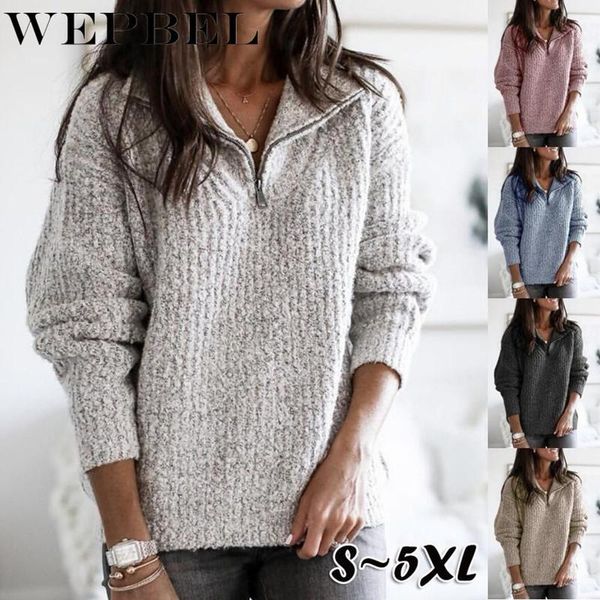 women's sweater knitted turtleneck pullover casual long sleeve zipper solid color plus size s~5xl sweaters, White;black
women's sweater knitted turtleneck pullover casual long sleeve zipper solid color plus size s~5xl sweaters, White;black