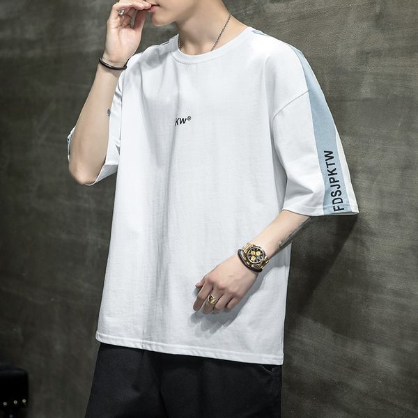 men's t shirts 2021 summer short sleeve printing korean fashion half clothes brand versatile, White;black
men's t shirts 2021 summer short sleeve printing korean fashion half clothes brand versatile, White;black