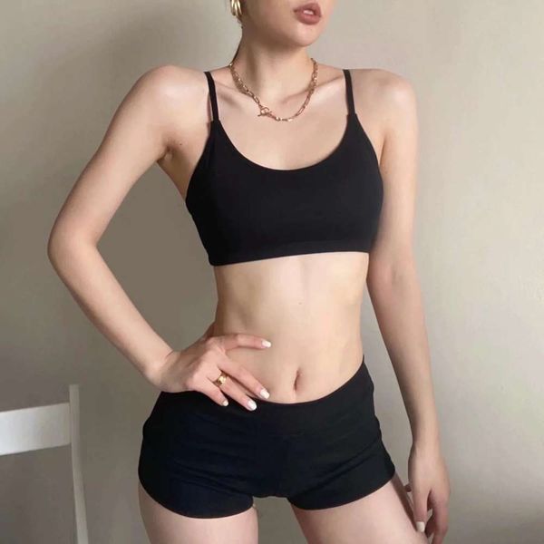 women's tracksuits tracksuitswomen tracksuits back short yoga sling wrapped chest + high elastic tight sports shorts suit for tkl9, Gray
women's tracksuits tracksuitswomen tracksuits back short yoga sling wrapped chest + high elastic tight sports shorts suit for tkl9, Gray
