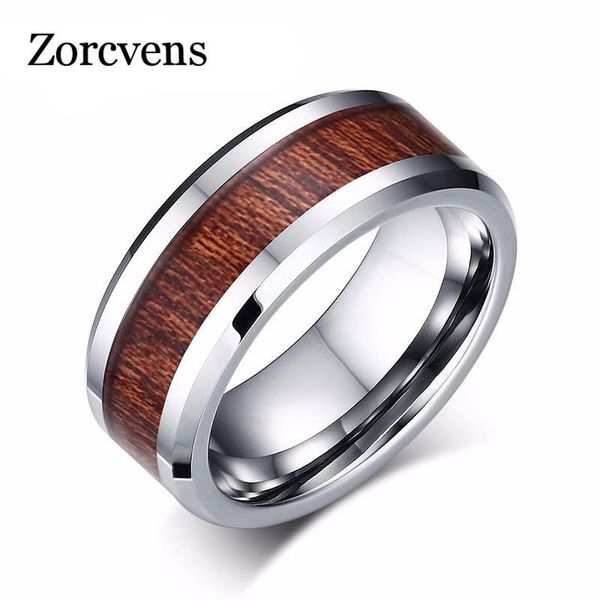 cluster rings zorcvens 100% real tungsten carbide ring men's wedding retro wood grain design fashion party gift, Golden;silver
cluster rings zorcvens 100% real tungsten carbide ring men's wedding retro wood grain design fashion party gift, Golden;silver