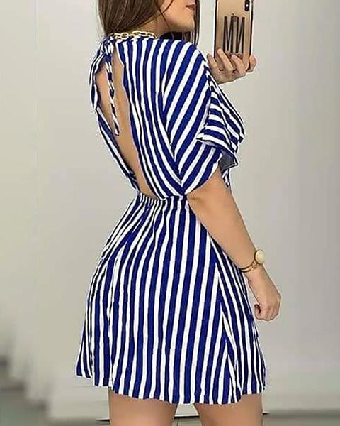 casual dresses women stripe print v-neck tight waist backless vacation dress 2021 mini high club party daily wear, Black;gray
casual dresses women stripe print v-neck tight waist backless vacation dress 2021 mini high club party daily wear, Black;gray