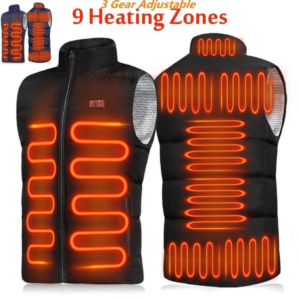 men's down & parkas 9 places heated vest men women usb jacket heating thermal clothing hunting winter fashion heat black
men's down & parkas 9 places heated vest men women usb jacket heating thermal clothing hunting winter fashion heat black