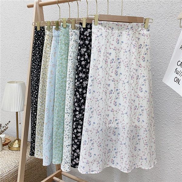 skirts medium length chiffon skirt women's summer 2021 high waist a-line little fresh fairy floral long, Black
skirts medium length chiffon skirt women's summer 2021 high waist a-line little fresh fairy floral long, Black