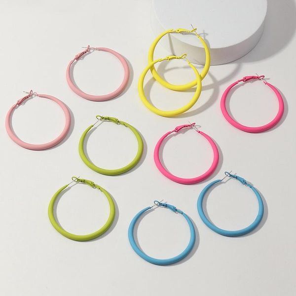 hoop & huggie european style metal alloy spray earrings for women 2021 candy color boho girls party jewelry circle square earring, Golden;silver
hoop & huggie european style metal alloy spray earrings for women 2021 candy color boho girls party jewelry circle square earring, Golden;silver