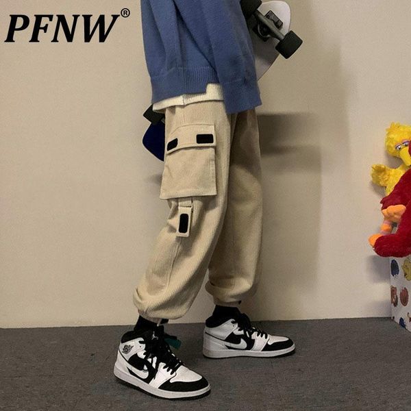 men's pants pfnw tooling trousers autumn winter corduroy trend ins literary artisticthickened loose leggings casual cargo 2x0296, Black
men's pants pfnw tooling trousers autumn winter corduroy trend ins literary artisticthickened loose leggings casual cargo 2x0296, Black
