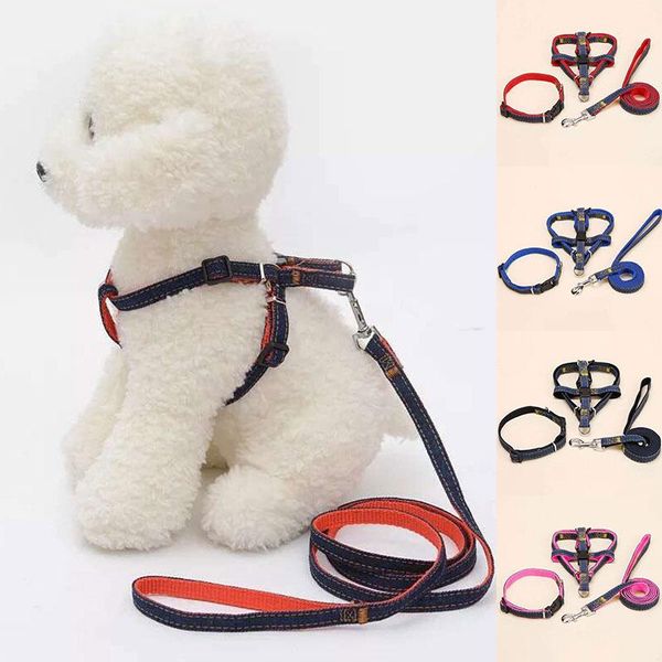 pet leash wear-resisting chest straps classic traction dog denim strap set for big dogs collars & leashes
pet leash wear-resisting chest straps classic traction dog denim strap set for big dogs collars & leashes