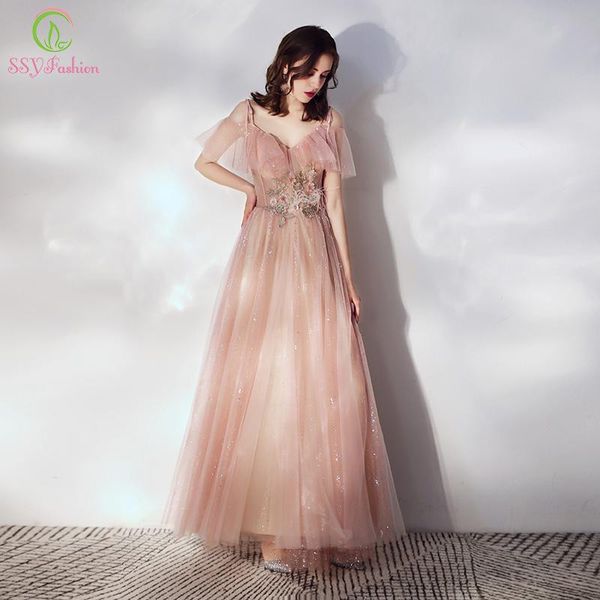 evening dresses ssyfashion sweet pink dress floor-length v-neck lace appliques sequins formal prom gowns vestido de noche, Black;red
evening dresses ssyfashion sweet pink dress floor-length v-neck lace appliques sequins formal prom gowns vestido de noche, Black;red