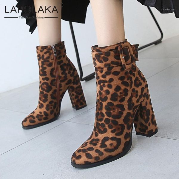 boots lapolaka 2021 design big size 43 leopard shoes woman female zip up chunky high heels buckle decoration fashion1, Black
boots lapolaka 2021 design big size 43 leopard shoes woman female zip up chunky high heels buckle decoration fashion1, Black