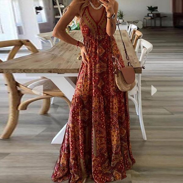 robe deep v neck womens dresses empire boho long spring floral print maxi summer sleeveless backless party, Black;gray
robe deep v neck womens dresses empire boho long spring floral print maxi summer sleeveless backless party, Black;gray